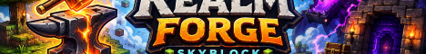 RealmForge Skyblock banner