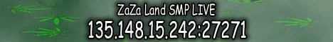 ZaZa Land SMP LIVE banner