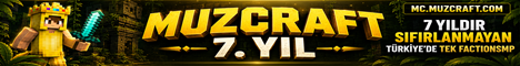 MC.MUZCRAFT.COM Minecraft Servers In Turkey banner