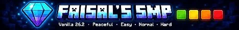 Faisal's SMP — Vanilla 26.2 | 4 Difficulty Worlds banner