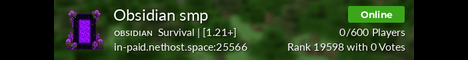 Obsidian smp banner
