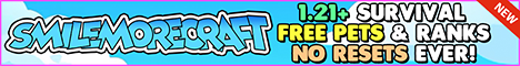 SmileMoreCraft Survival SMP banner